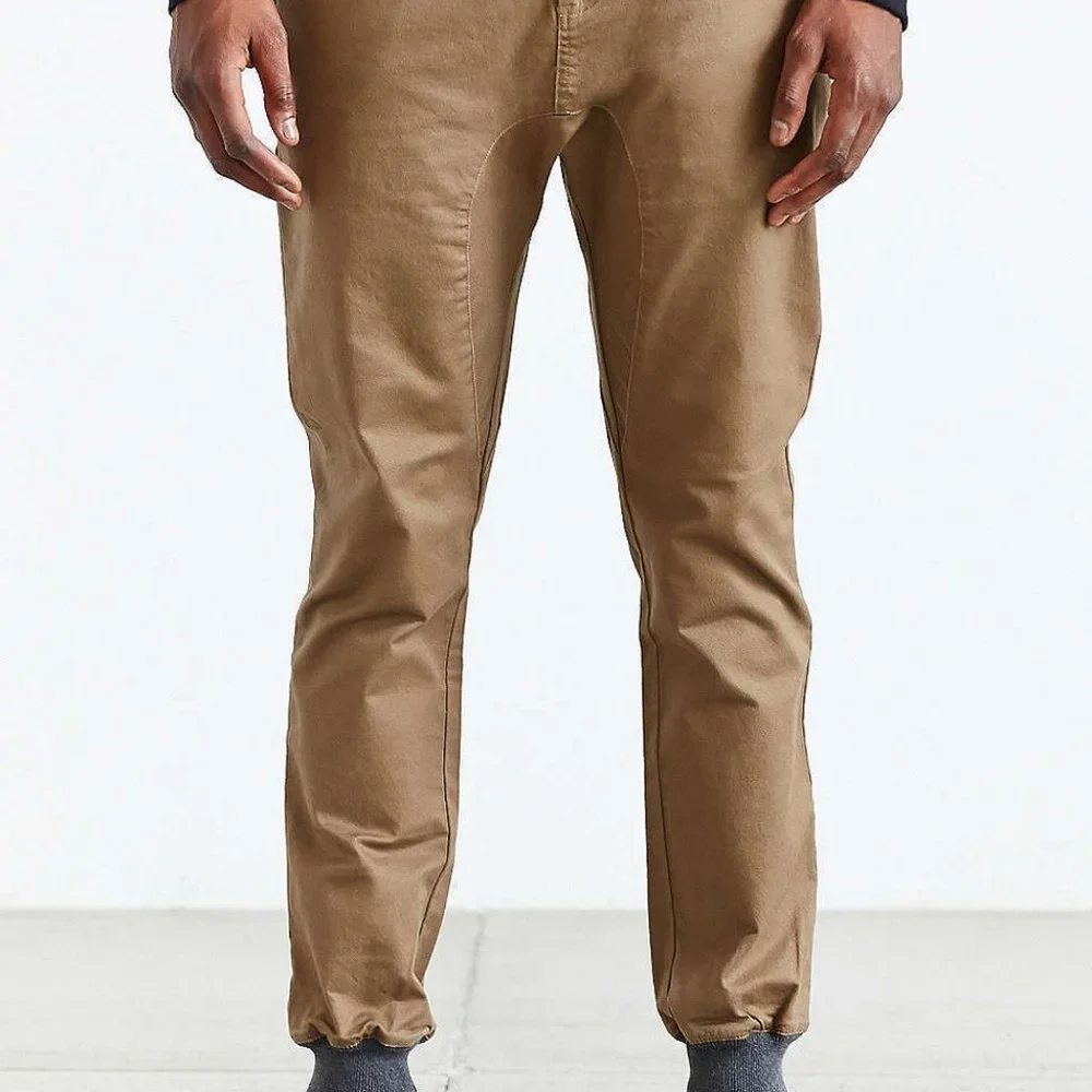 ZANEROBE Dynamo Chino Jogger Pant Khaki Grey Cuff Keith Feig Mercer Authentic